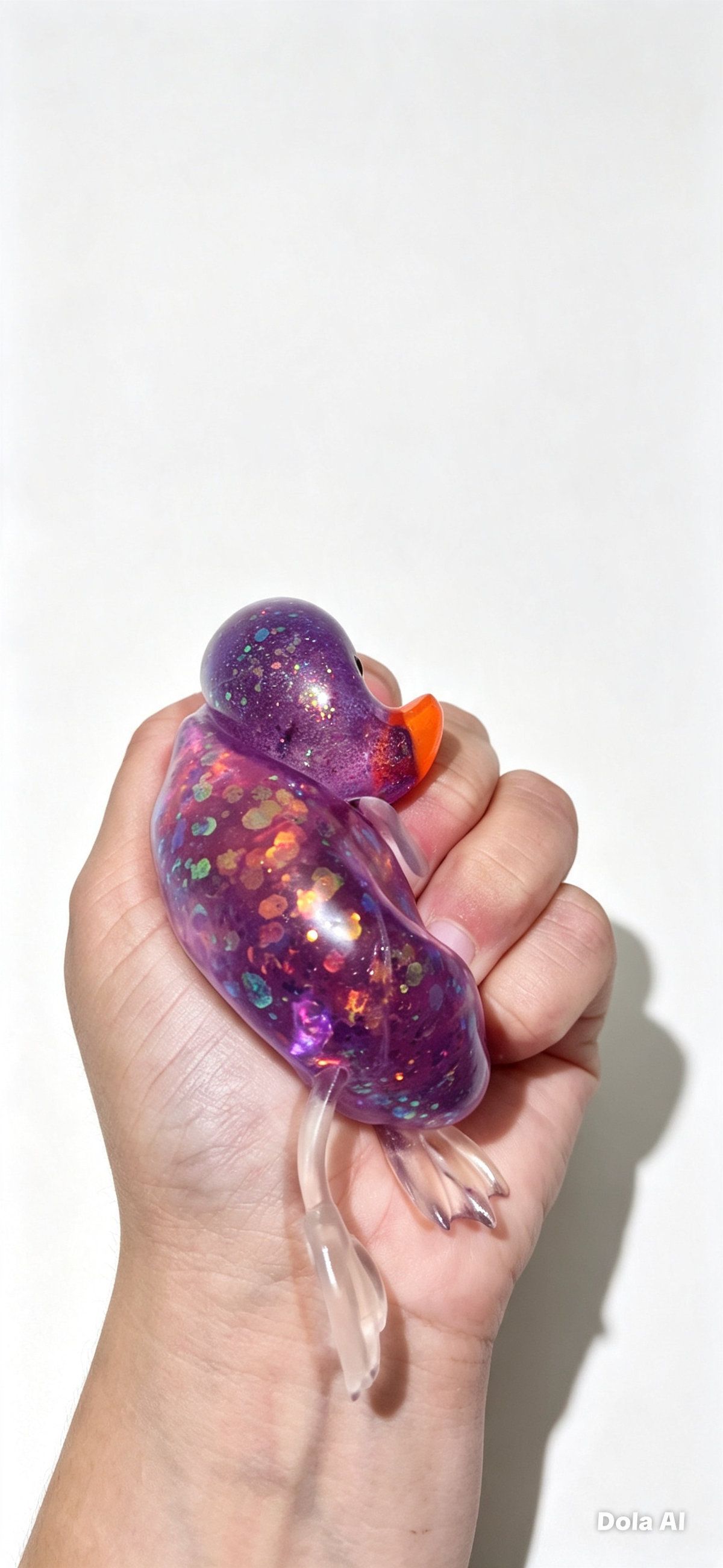 Glitter sugar duck squishy