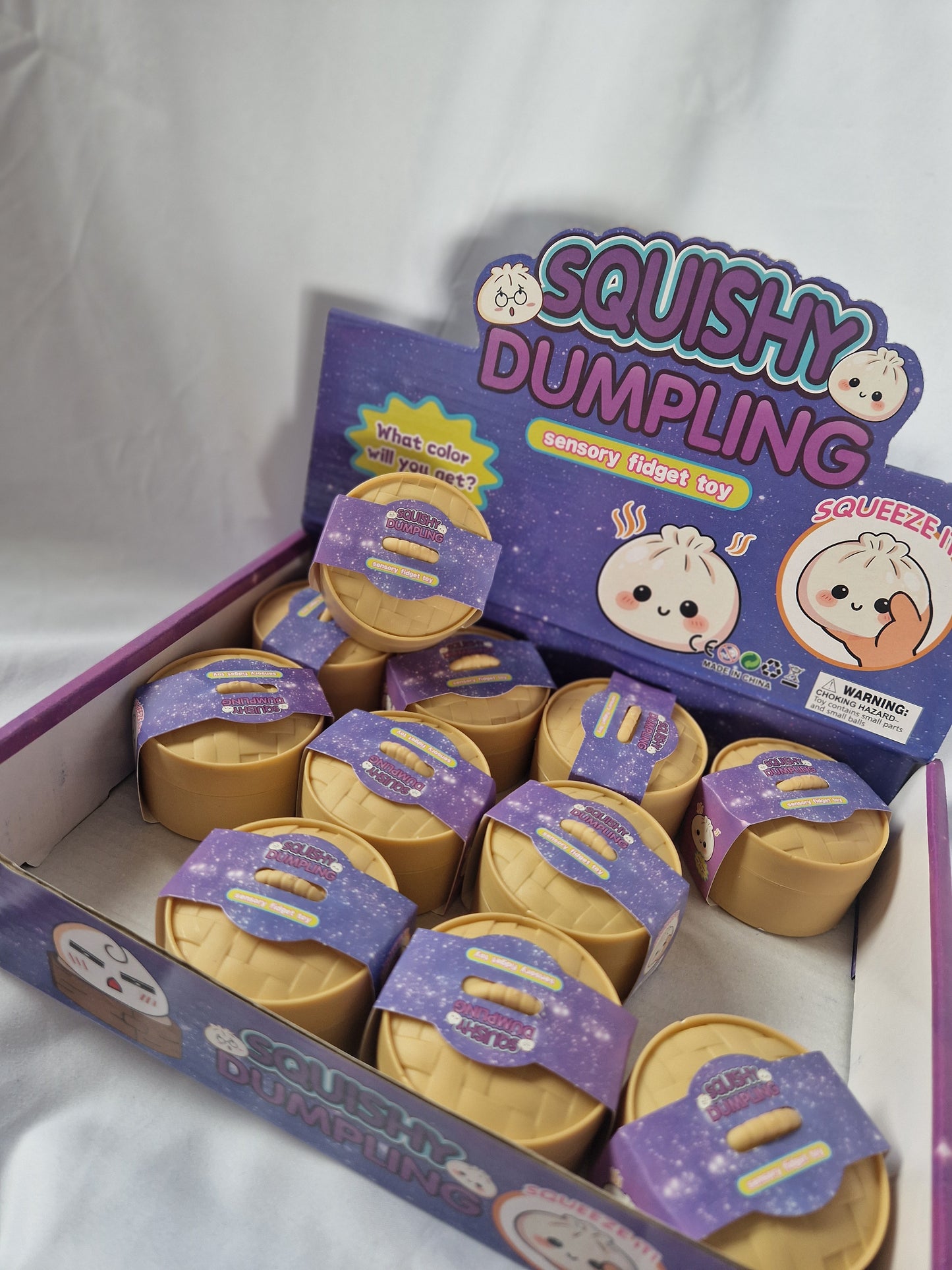 Coloured squishy dumpling