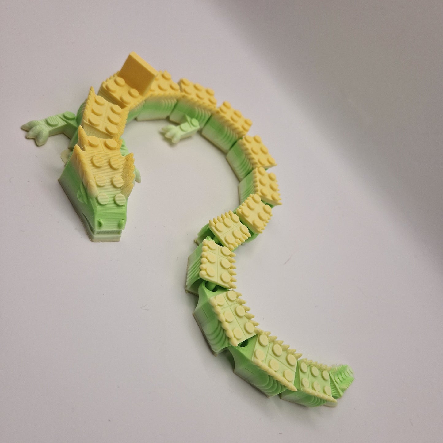3D printed lego dragon