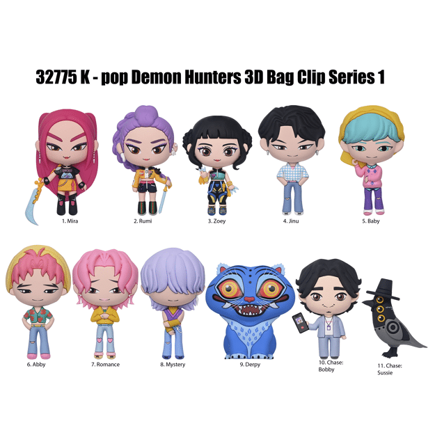 K-pop demon hunters series 1 bag clips