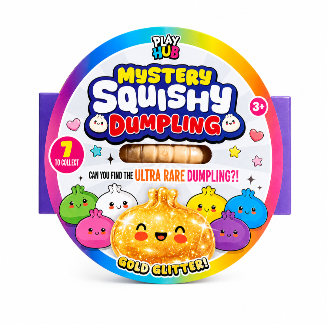 RMS the orginal viral squishy dumpling - gold glitter edition