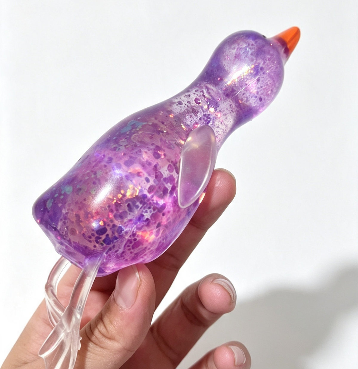 Glitter sugar duck squishy