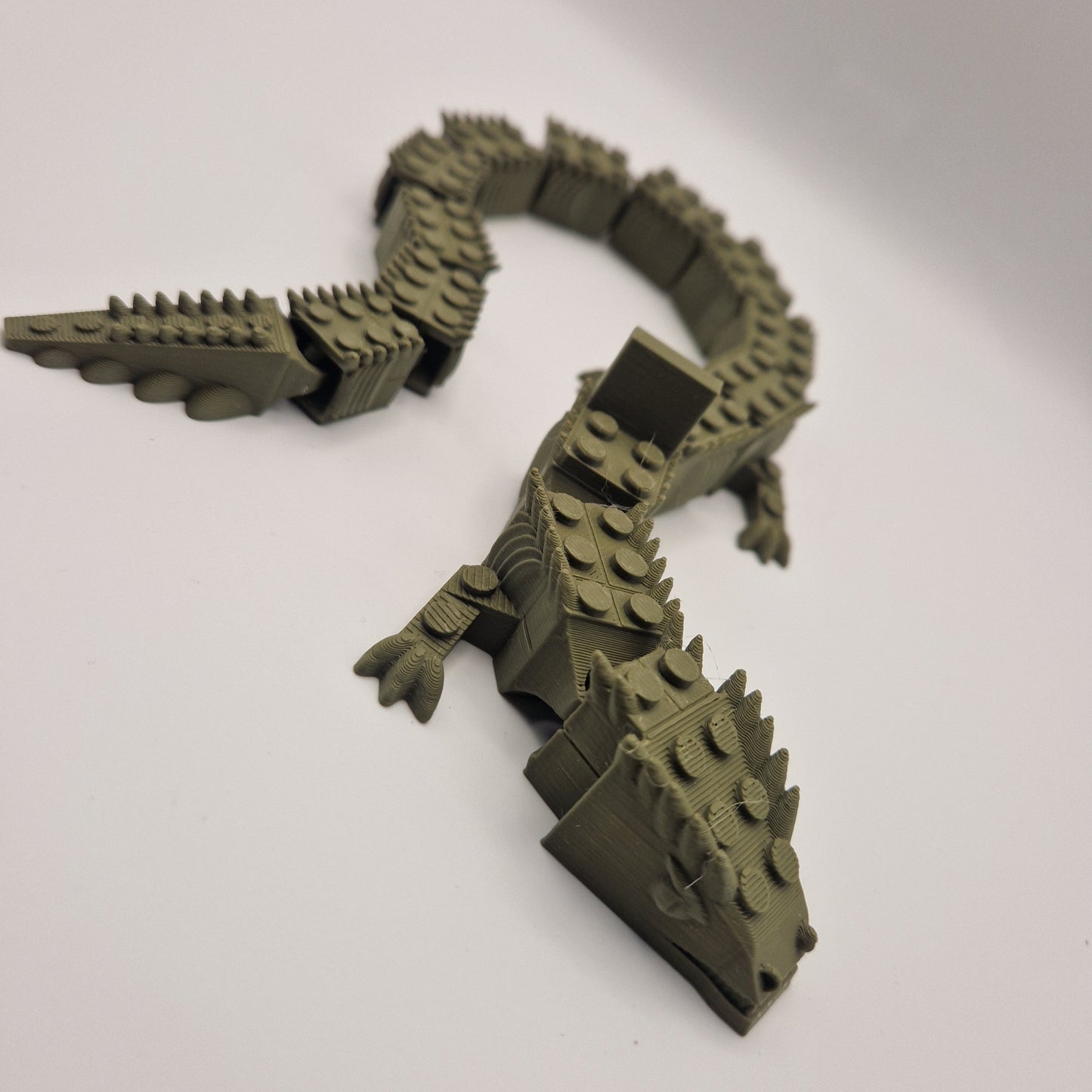3D printed lego dragon