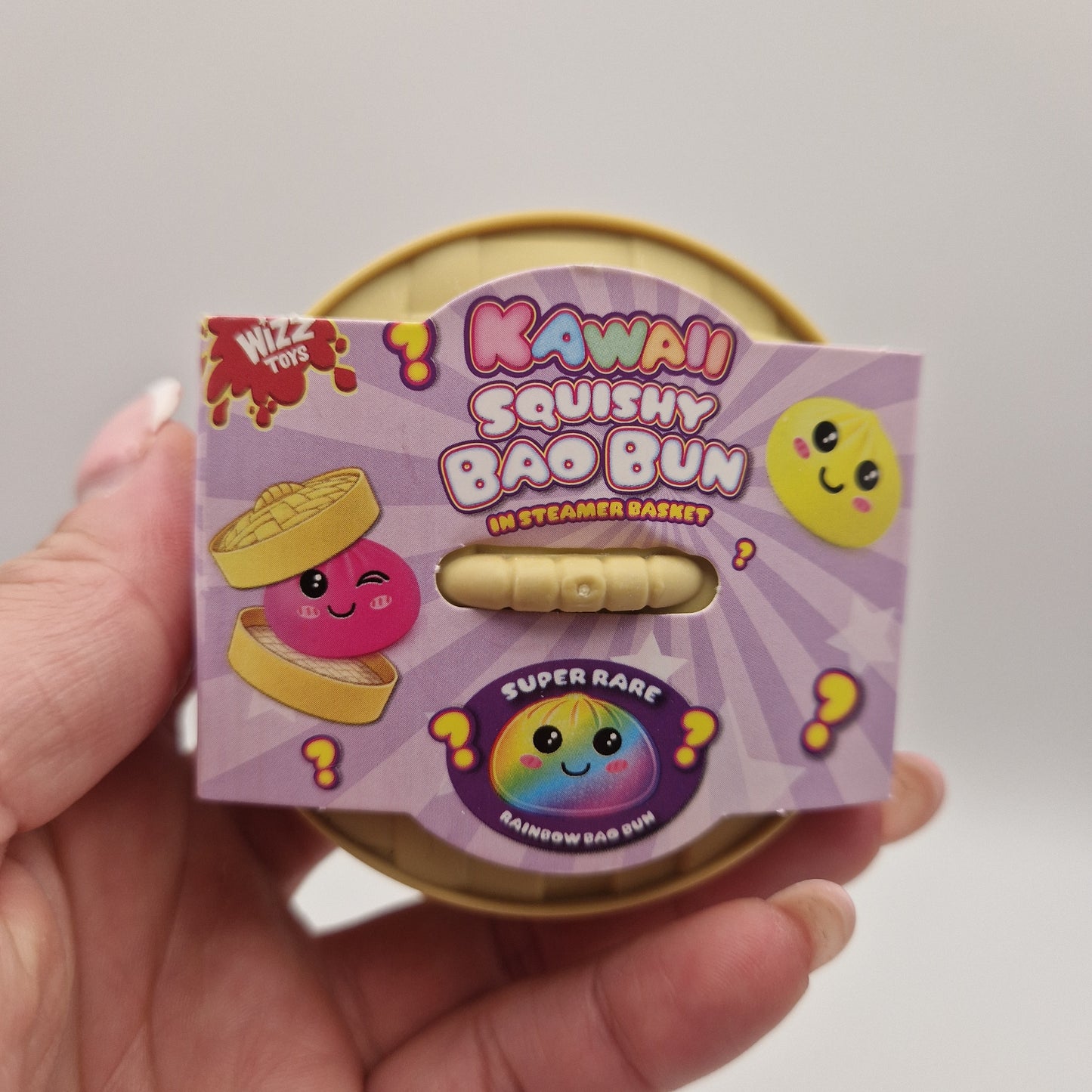 Kawaii neon squishy bao bun