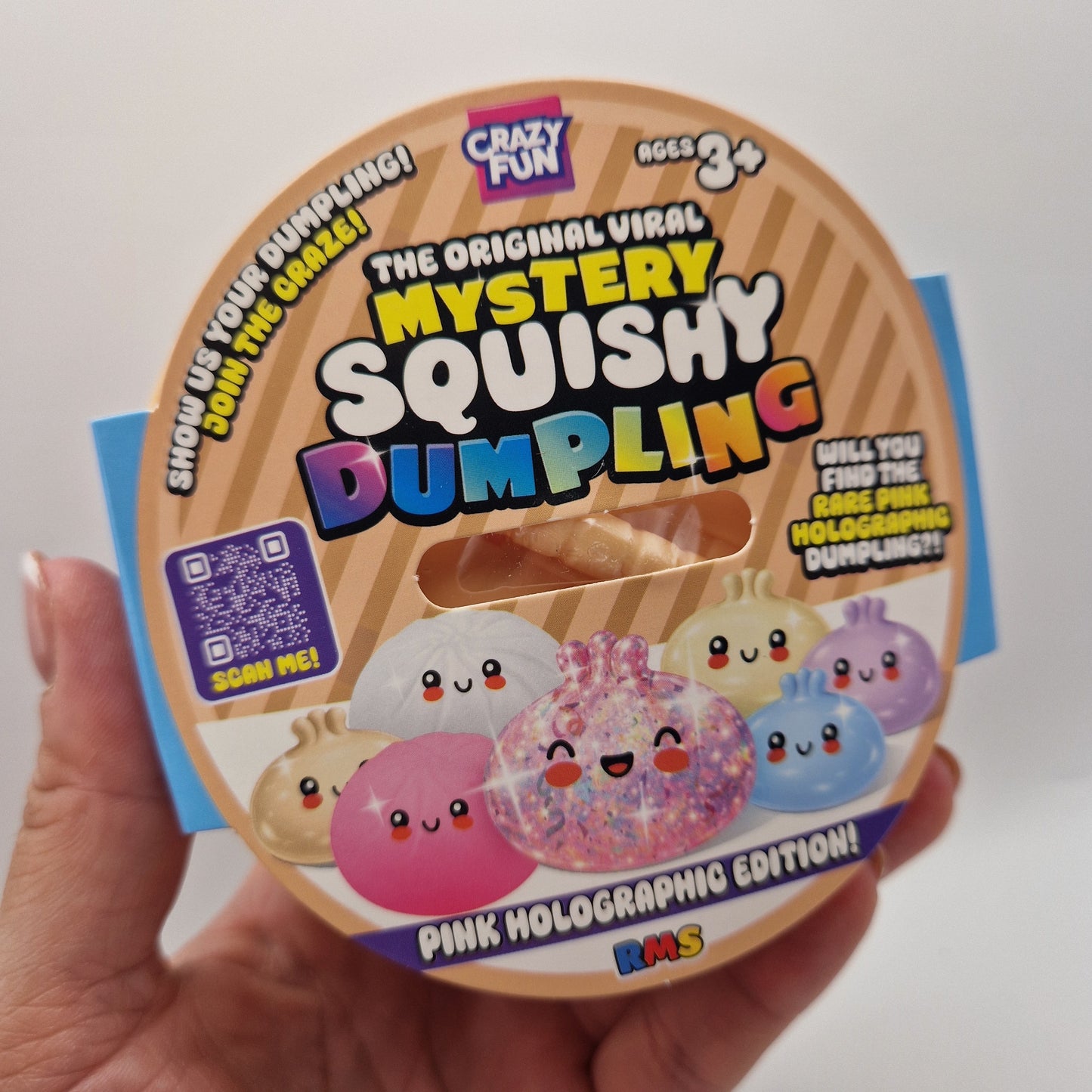 The viral RMS holographic dumpling pink edition