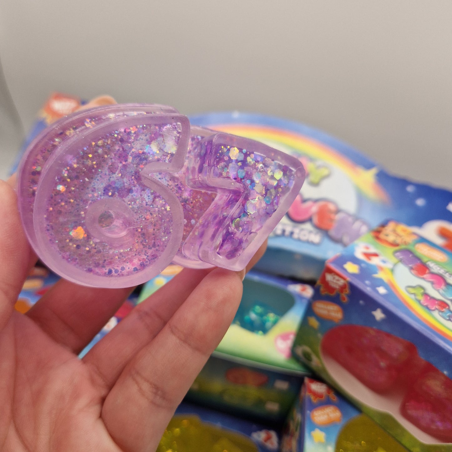 Six seven glitter squishy