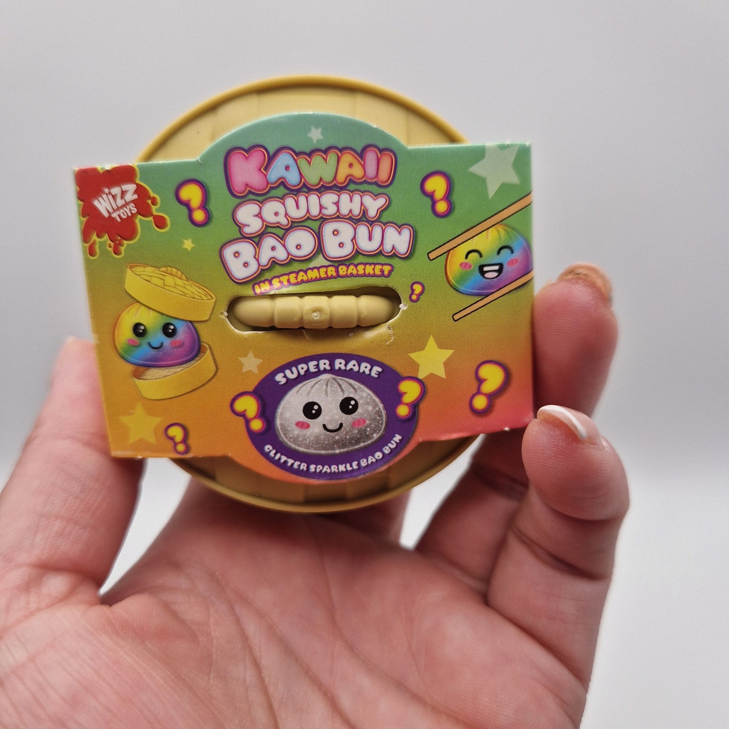 Kawaii squishy bao bun rainbow edition