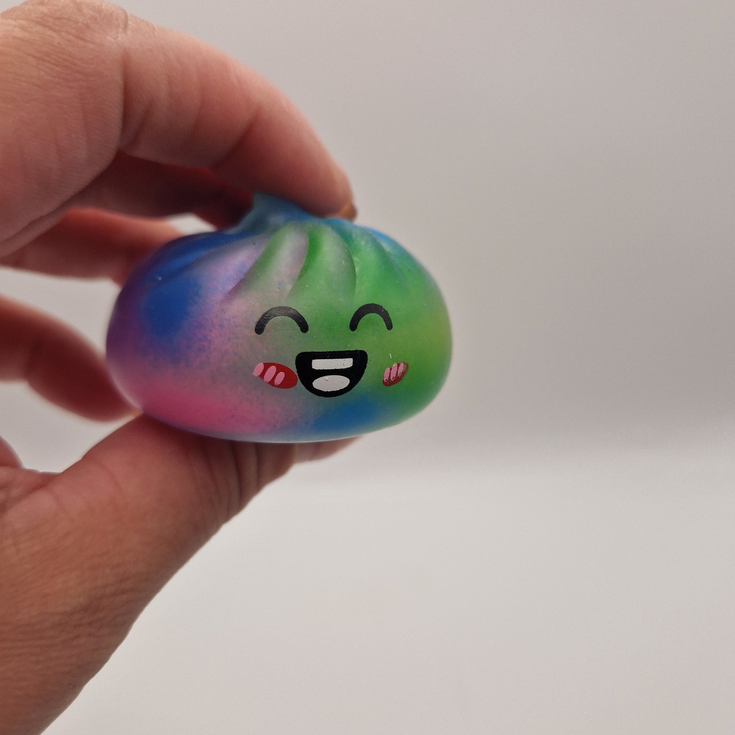 Kawaii squishy bao bun rainbow edition