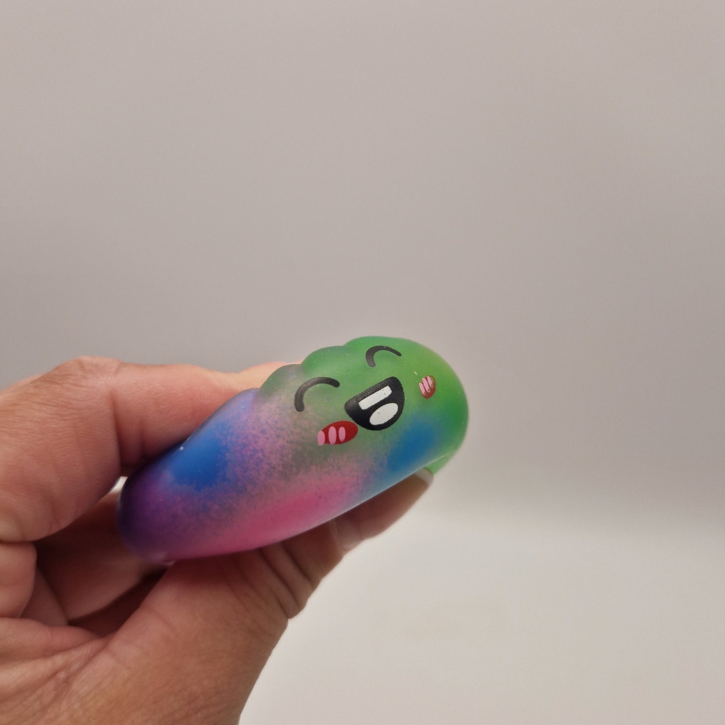 Kawaii squishy bao bun rainbow edition