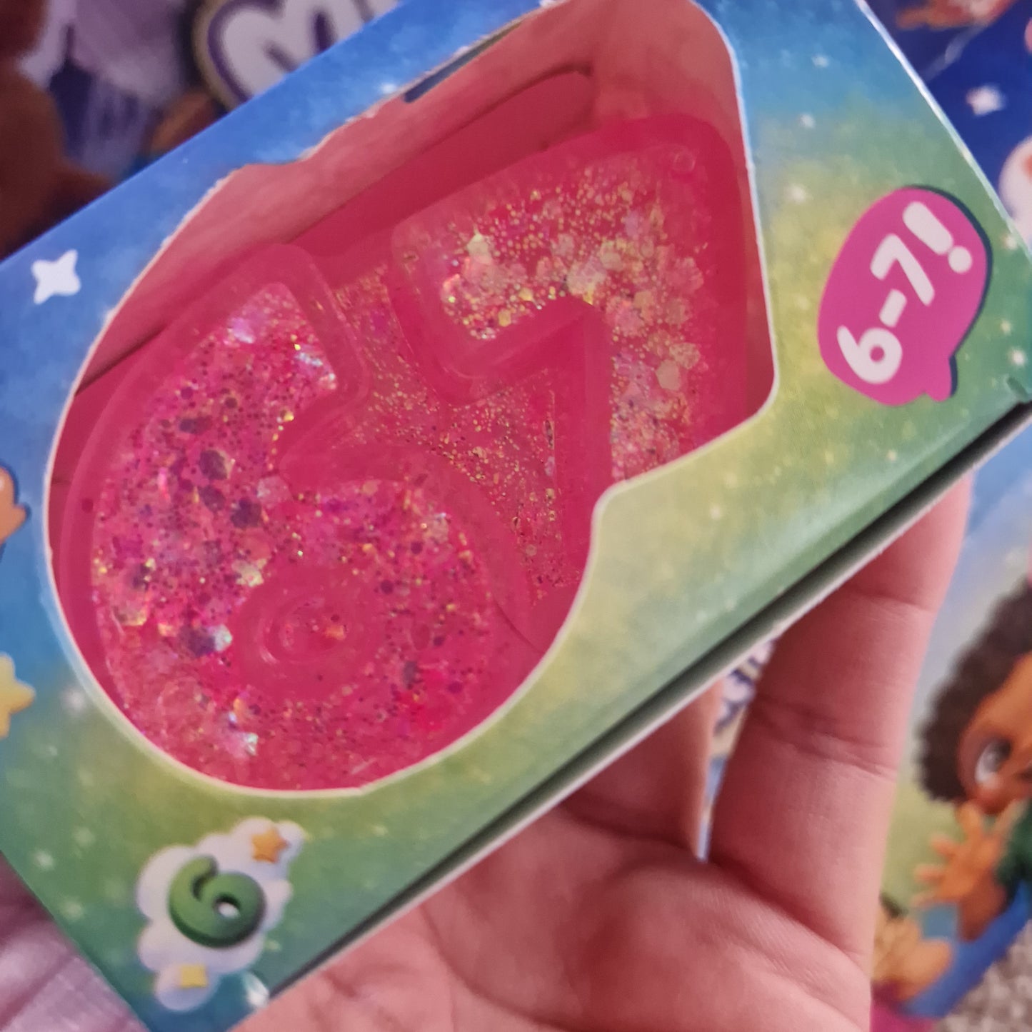 Six seven glitter squishy