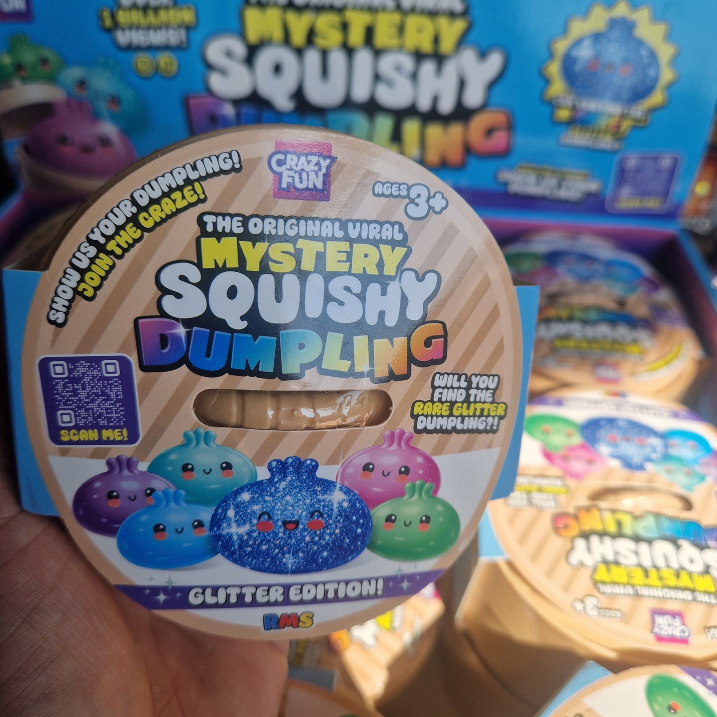 RMS the original viral mystery squishy dumpling - glitter edition