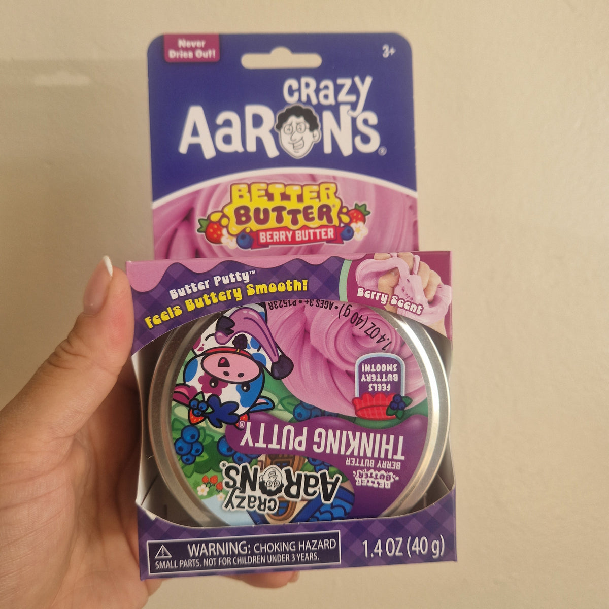 Crazy Aarons thinking putty big tin - Better Butter - Berry