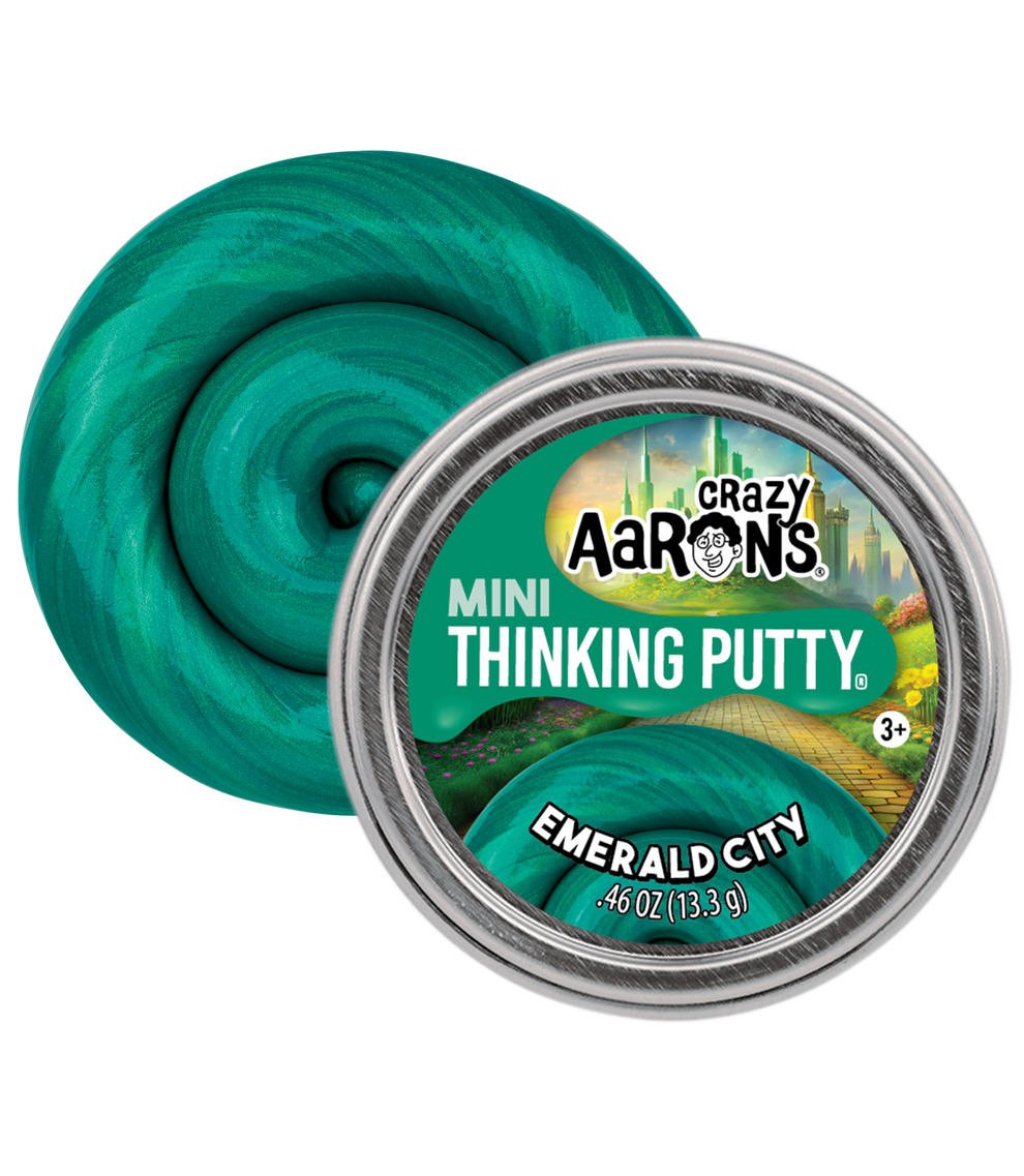 Crazy Aarons thinking putty mini tin - Emerald city