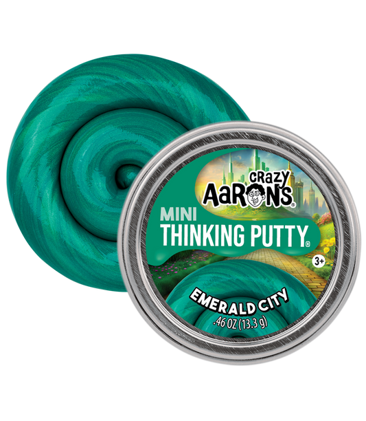 Crazy Aarons thinking putty mini tin - Emerald city