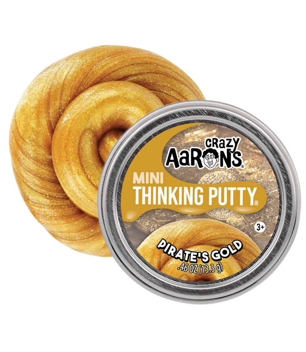 Crazy Aarons thinking putty mini tin - pirates gold