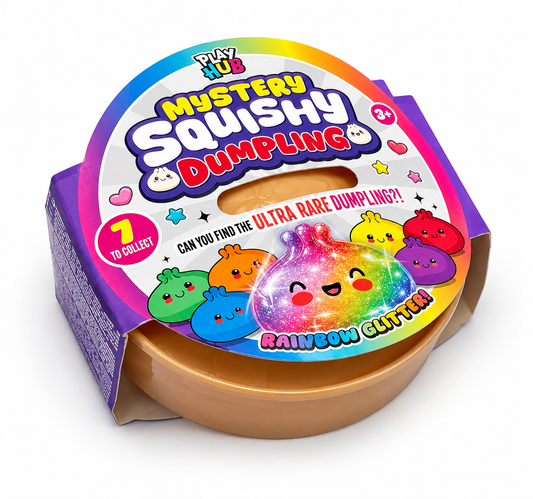RMS the original viral squishy dumpling - Rainbow glitter edition