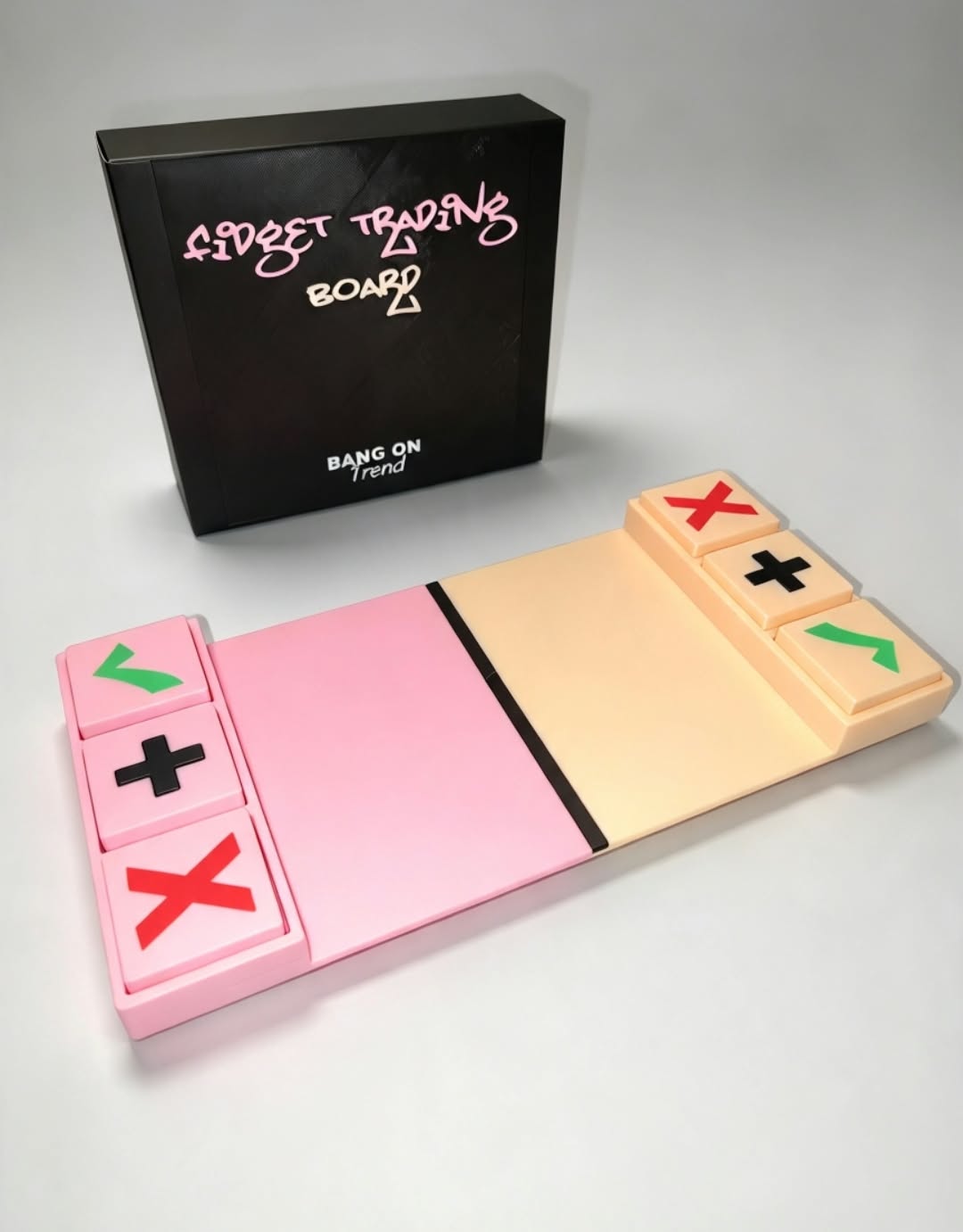 INTRODUCTORY OFFER: 3D printed interactive fidget trading board with storage case.