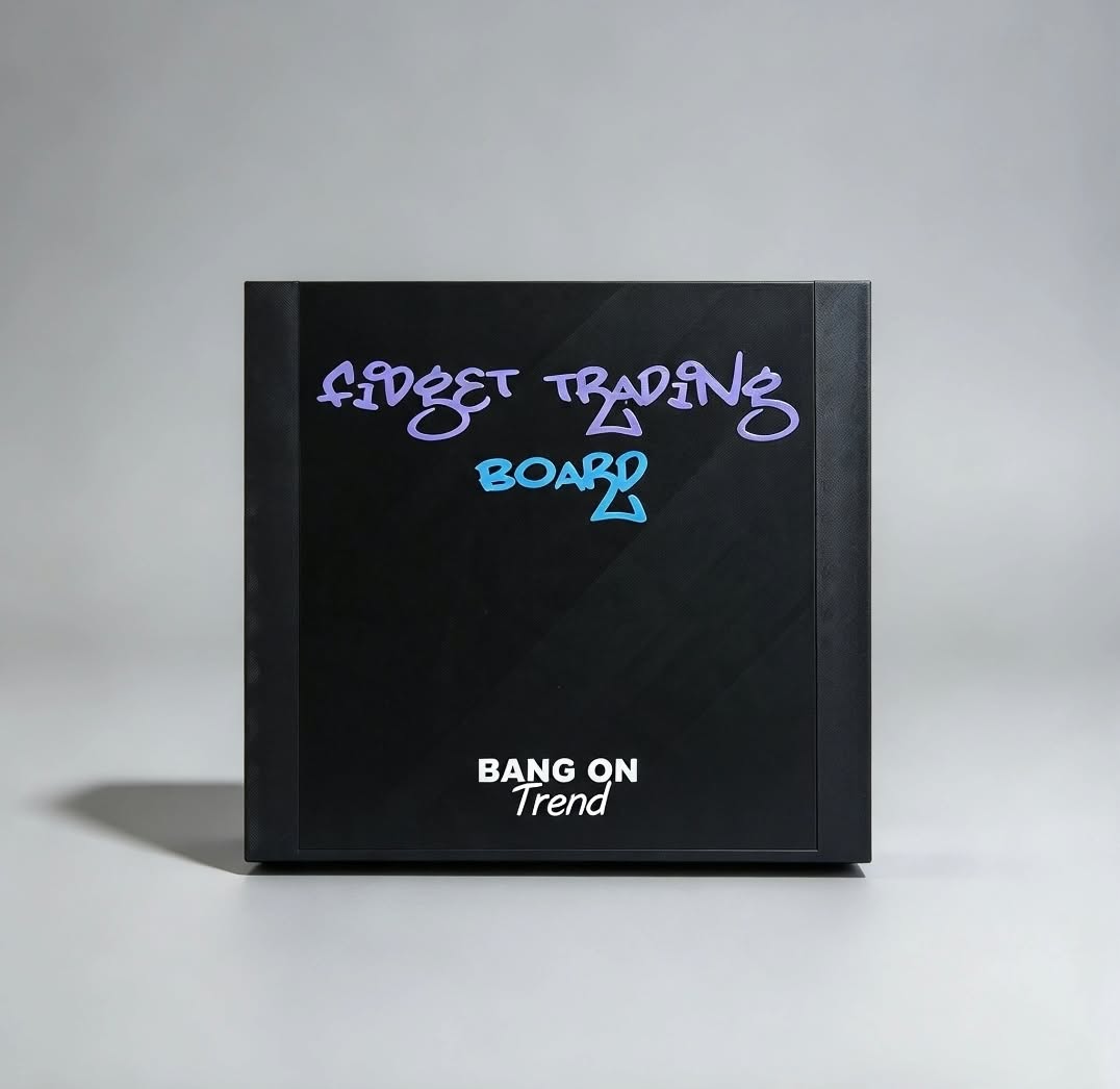 INTRODUCTORY OFFER: 3D printed interactive fidget trading board with storage case.