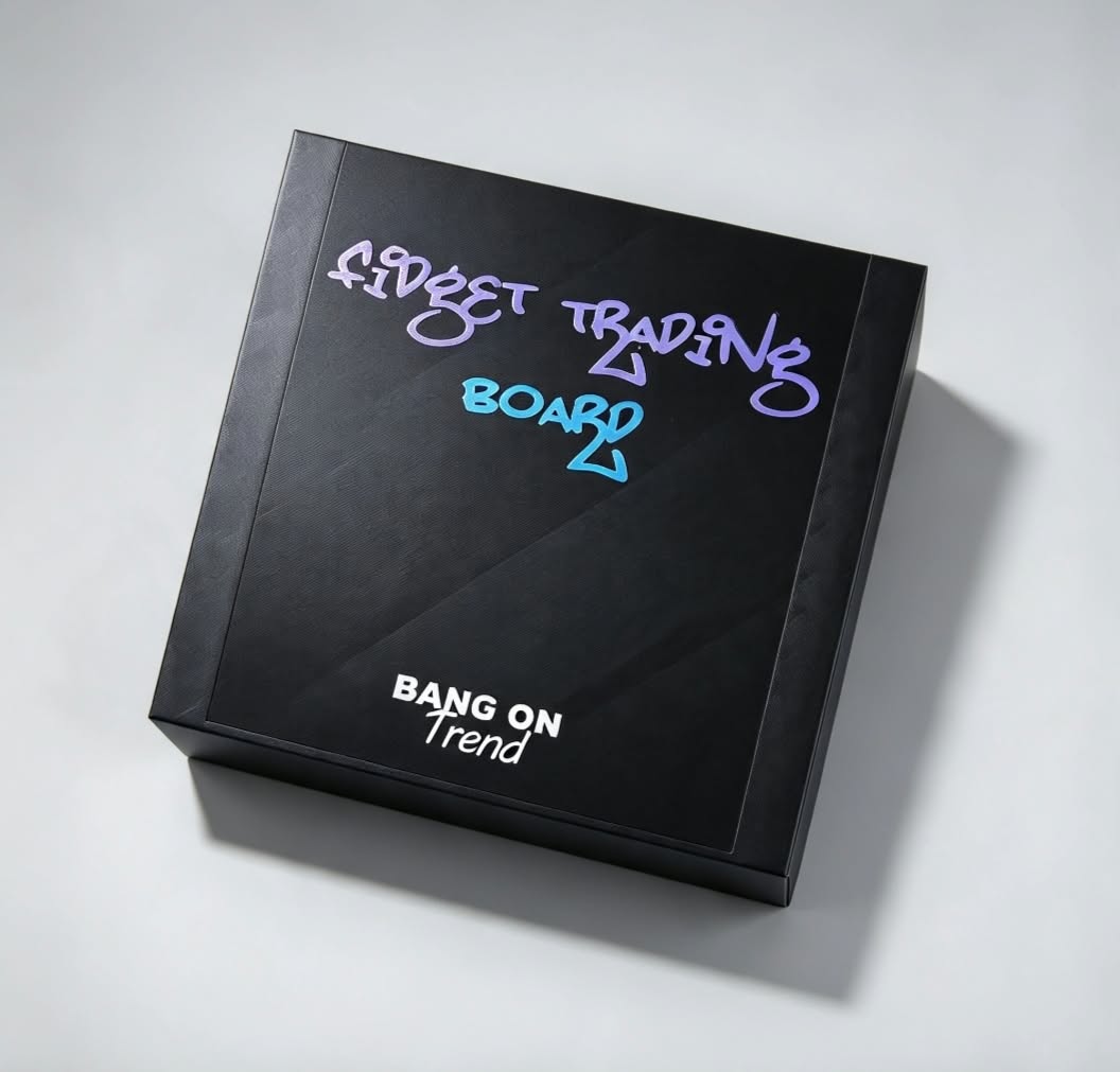 INTRODUCTORY OFFER: 3D printed interactive fidget trading board with storage case.