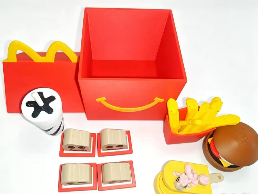 3D printed children's happy meal