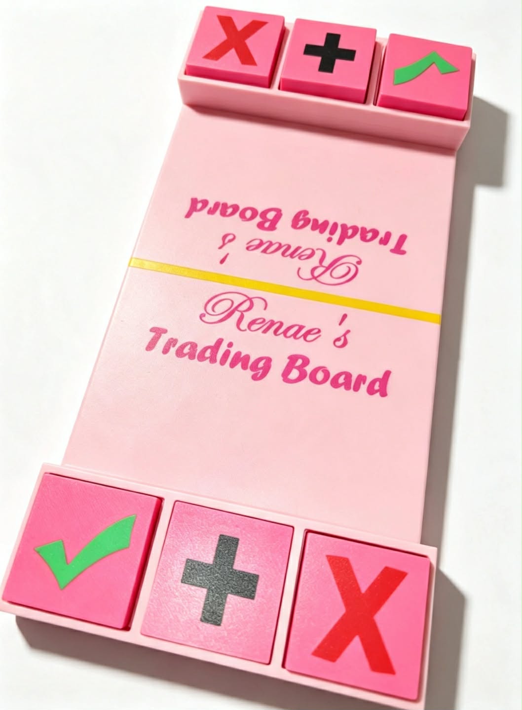 Personalised viral 3d printed interactive clicker Fidget Trading game