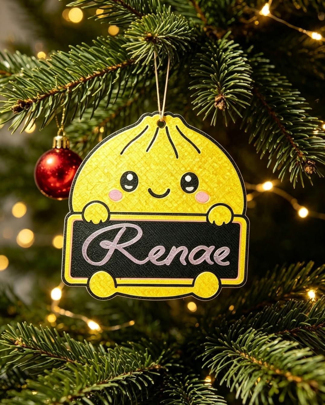 3D printed personalised dumpling decoration