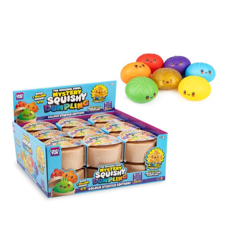 RMS The original viral mystery squishy Dumpling - golden stuffed editon.