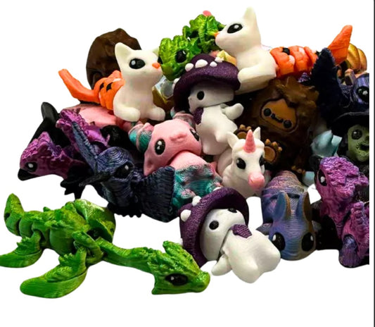 Jigglets - 3d printed wiggle collectibles