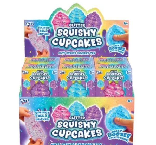 KTL glitter squishy cupcakes