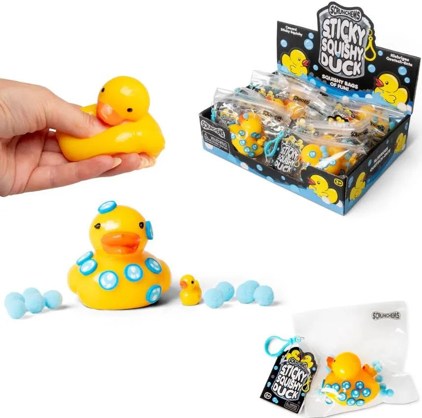 Scrunchems sticky squishy duck