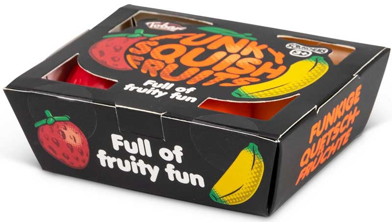 Scrunchems funky squish fruit 3pk.