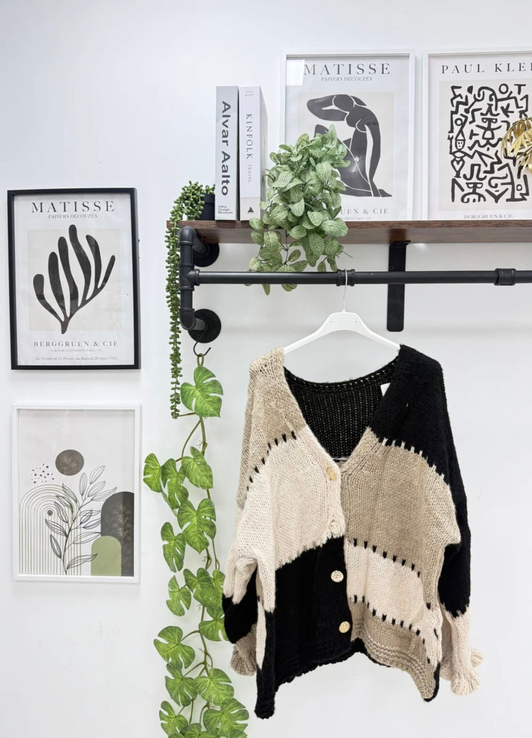 Chunky patchwork cardigan