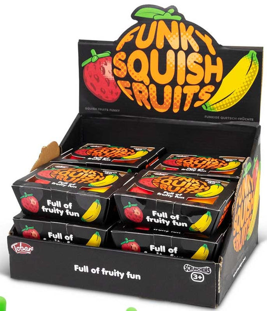 Scrunchems funky squish fruit 3pk.