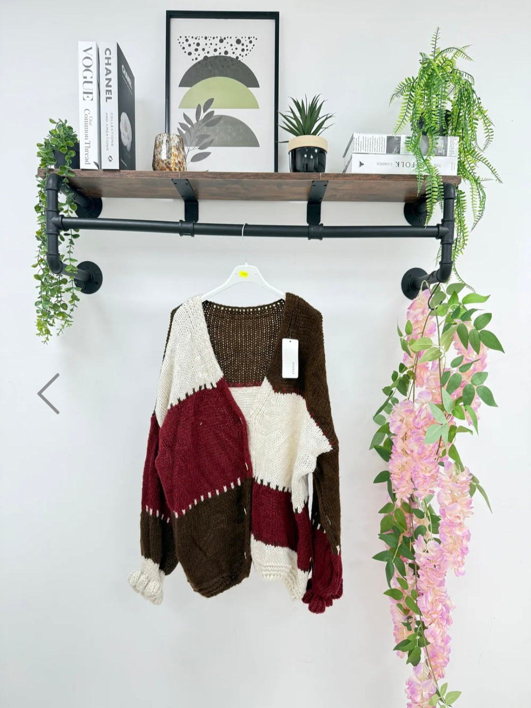 Chunky patchwork cardigan