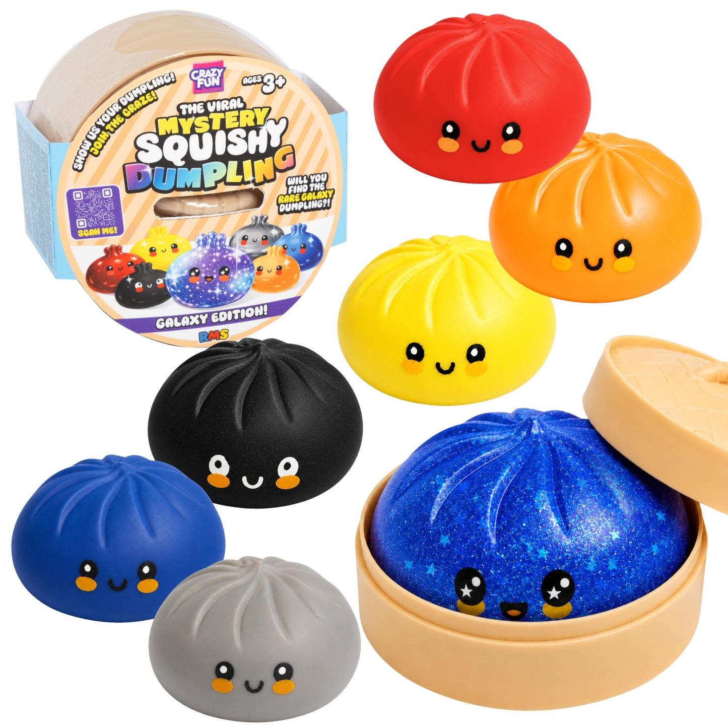 RMS the original viral mystery squishy dumpling - galaxy edition LIMITED STOCK.