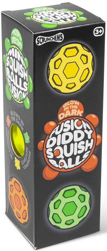 Scrunchems fusion diddy squish balls 3pk