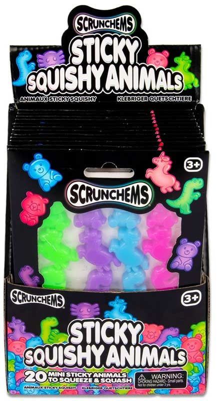 Scrunchems sticky squishy animals