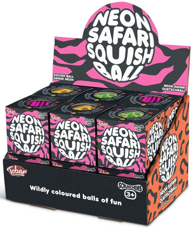 Scrunchems neon safari squish ball