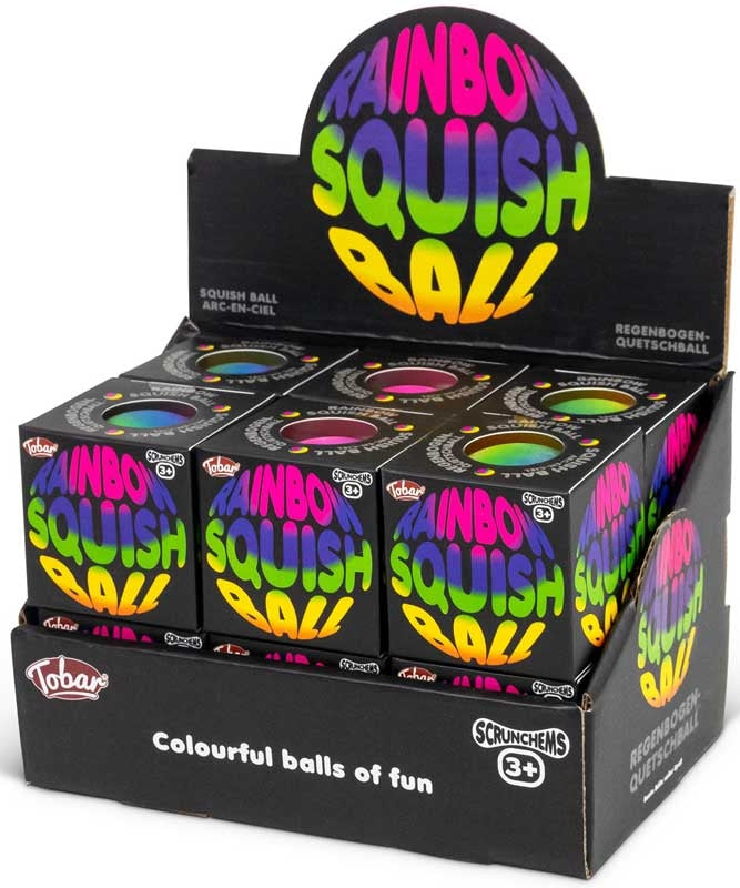 Scrunchems rainbow squish ball