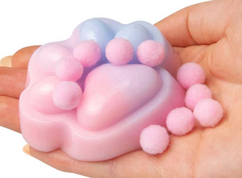 Scrunchems sticky squishy paw prints