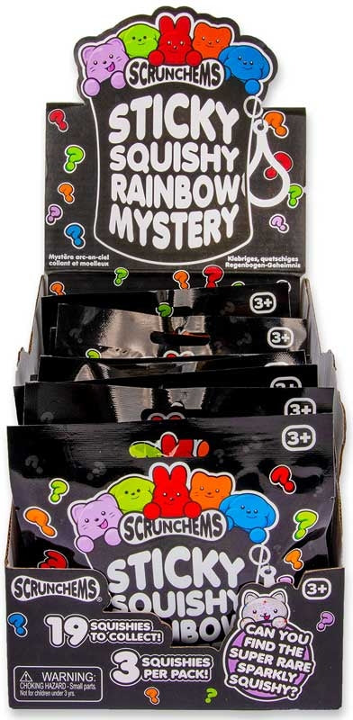 Scrunchems sticky squishy Rainbow mystery