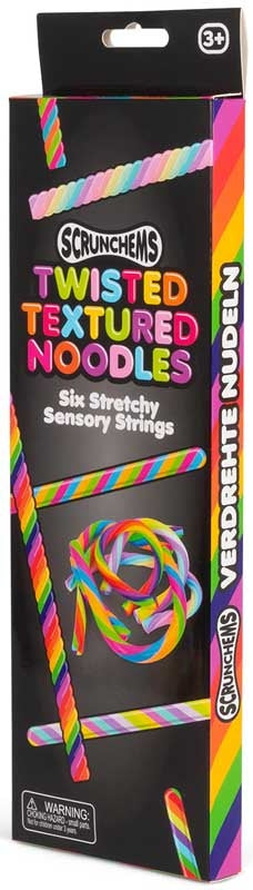 Scrunhems twisted textured noodles.