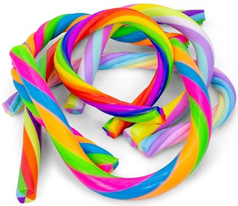 Scrunhems twisted textured noodles.